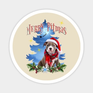 Merry Pitmas Magnet